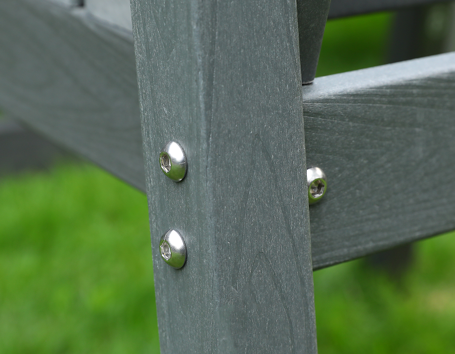 Skifergrå Single Cross Back HDPE spisestuestol