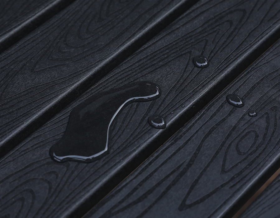 Deep Black Beading HDPE rektangulært bord