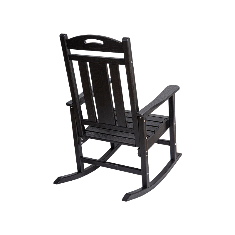 HDPE Resirkulert sort Patio gyngestol