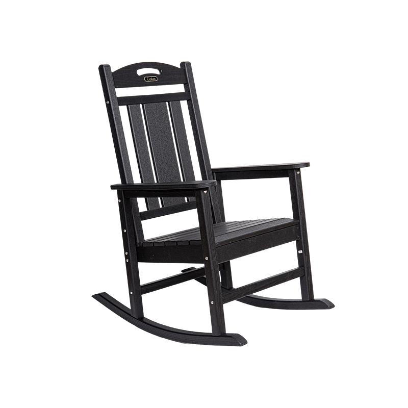 HDPE Resirkulert sort Patio gyngestol
