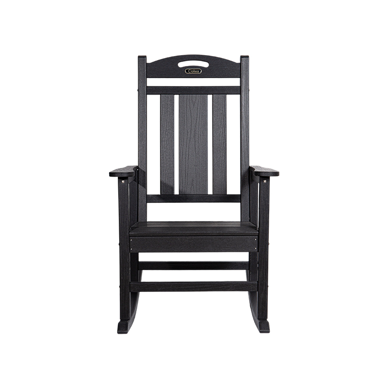 HDPE Resirkulert sort Patio gyngestol