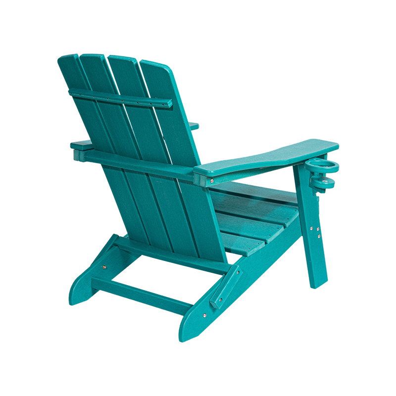 Lake Blue liten HDPE Adirondack-stol med maskinvare i rustfritt stål